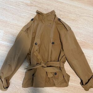 Zara women's Brown cropped trench